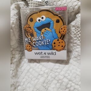 Wet n Wild Cookie Monster Blue and Brown Hand Mirror